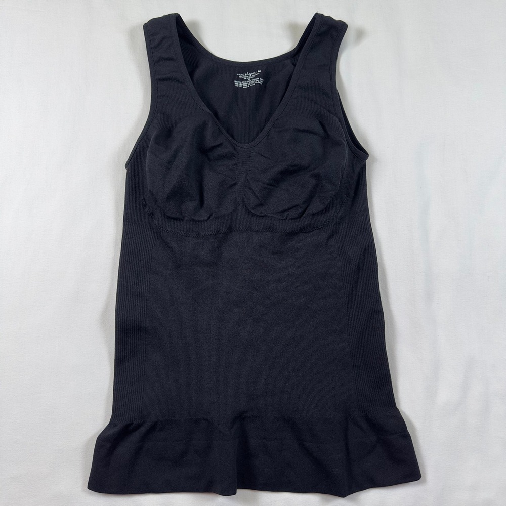 Womens Slimming Tank Top Medium Tummy Control Cami Shaper Built In Bra Shaping